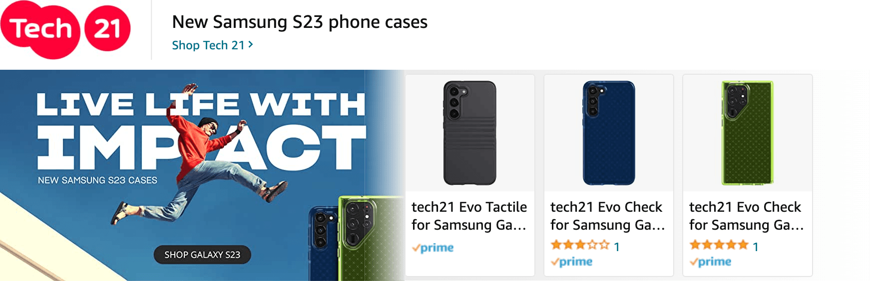 Amazon.com   s23 ultra case: Ad - Sponsored Brand