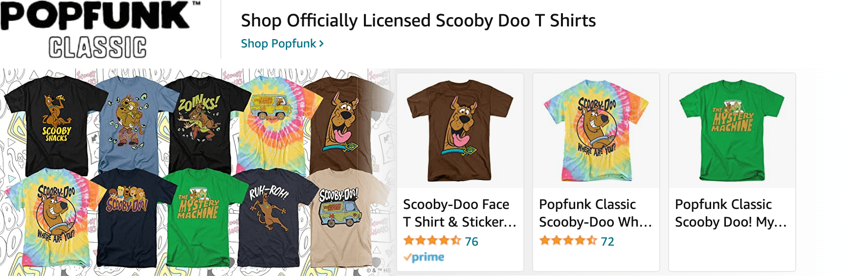 Amazon.com   scooby doo: Ad - Sponsored Brand