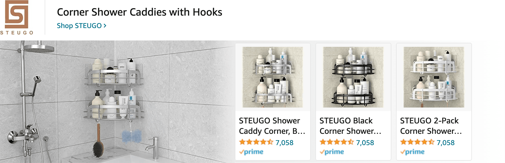Amazon.com   shower organizer: Ad - Sponsored Brand