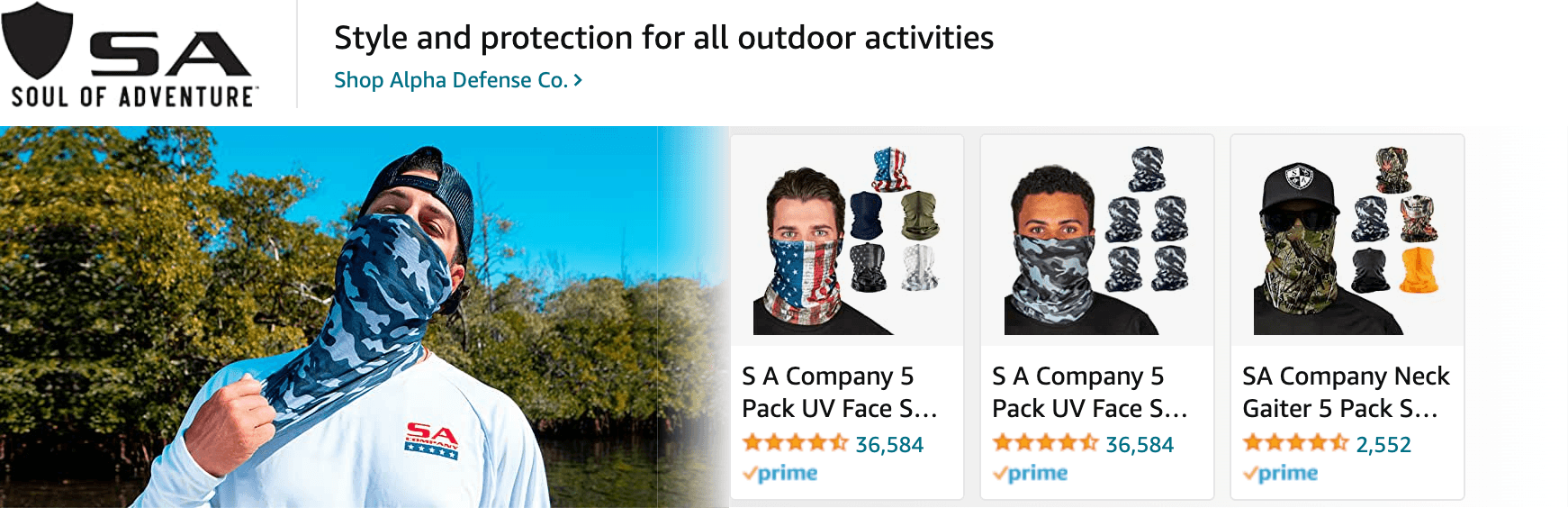 Amazon.com   ski mask: Ad - Sponsored Brand