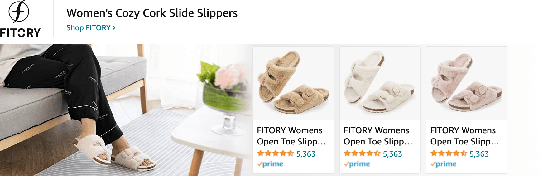 Amazon.com slippers for women: Ad - Sponsored Brand