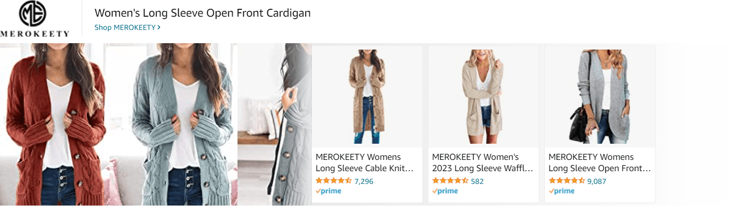 Amazon.com sweaters for women: Ad - Sponsored Brand