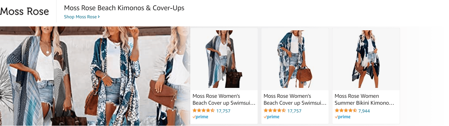 Ad - Sponsored Brand for Amazon.com   swimsuit coverup for women