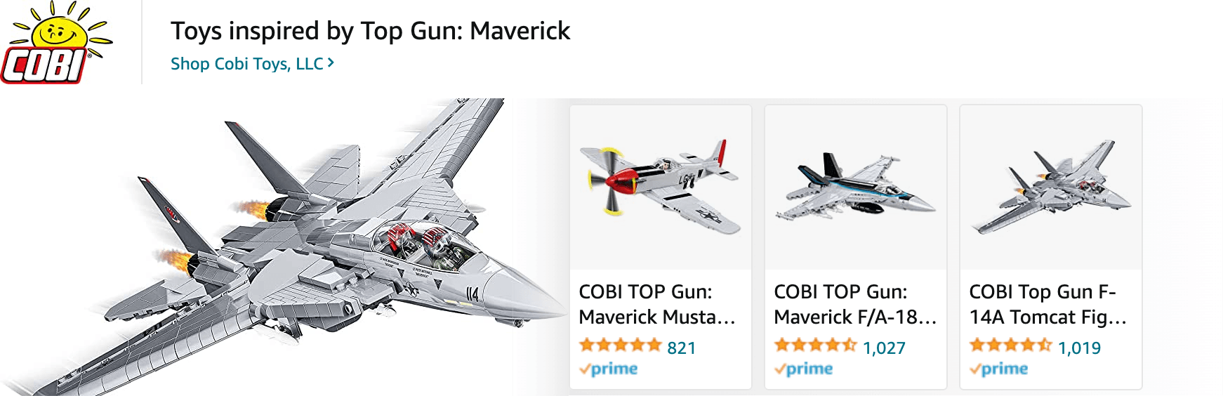 Amazon.com   top gun maverick: Ad - Sponsored Brand