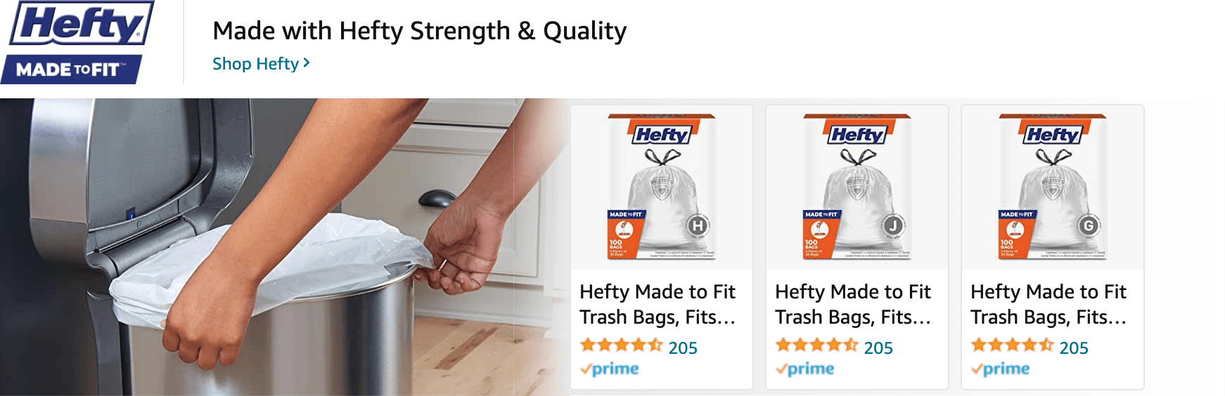 Amazon.com   trash bags: Ad - Sponsored Brand