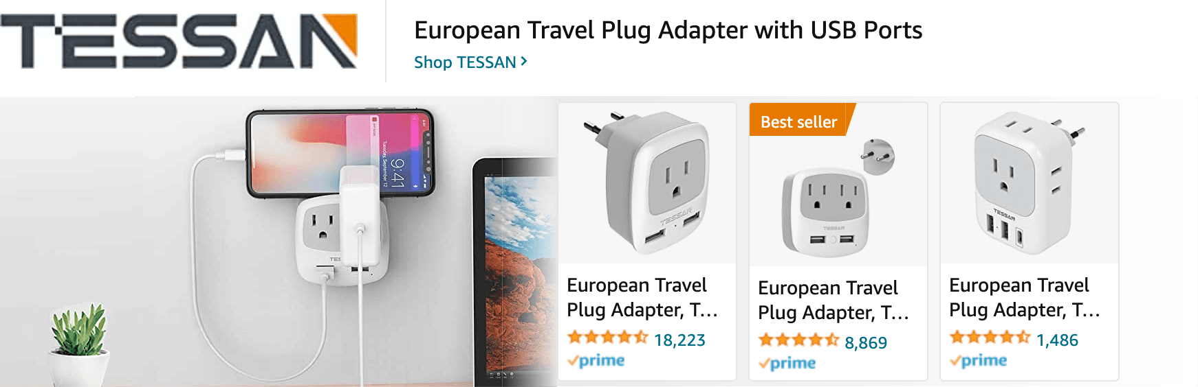Amazon.com   travel essentials: Ad - Sponsored Brand