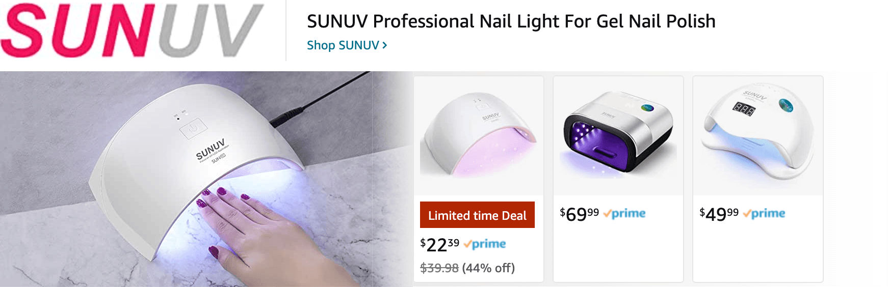 Amazon.com   uv light for nails: Ad - Sponsored Brand