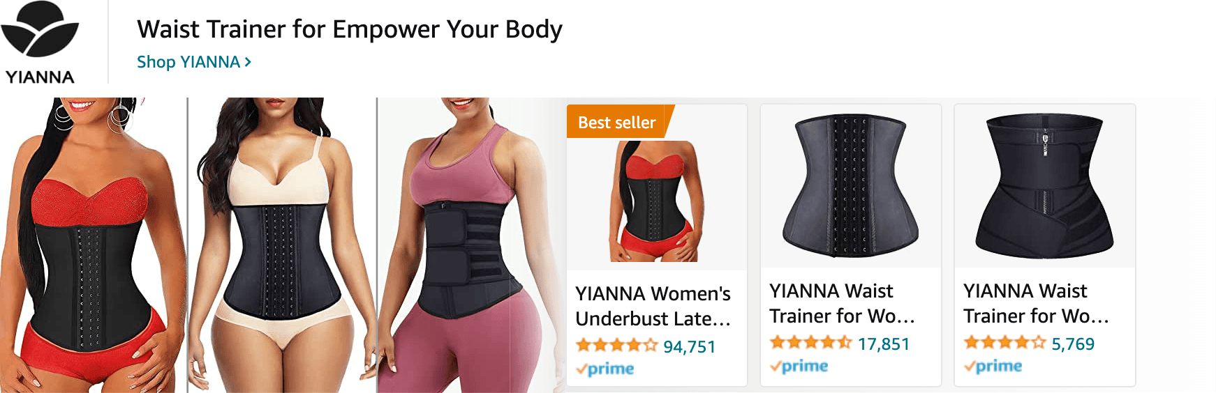 Amazon.com   waist trainer for women: Ad - Sponsored Brand