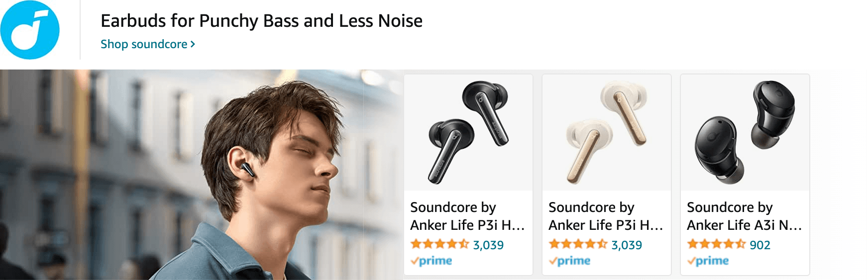 Amazon.com   wireless earbuds: Ad - Sponsored Brand