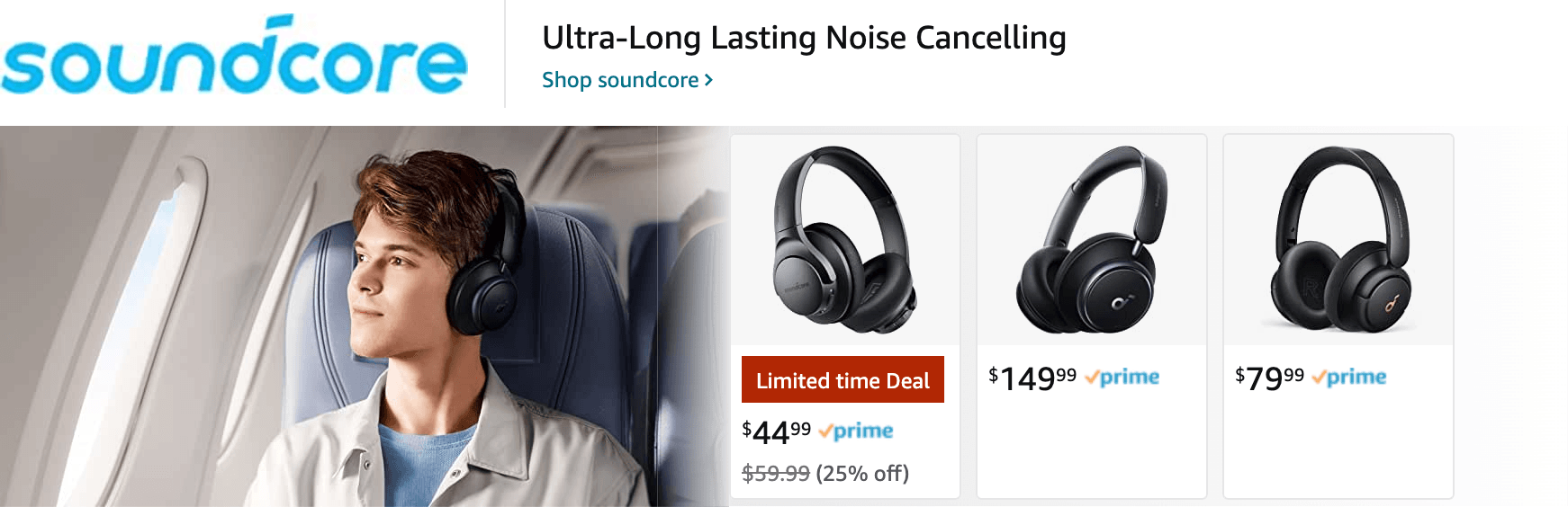 Amazon.com   wireless headphones: Ad - Sponsored Brand