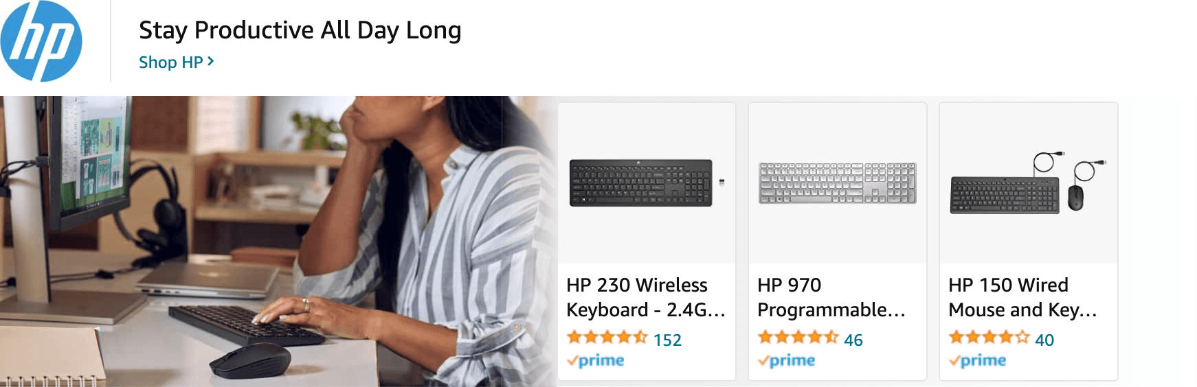 Amazon.com wireless keyboard: Ad - Sponsored Brand