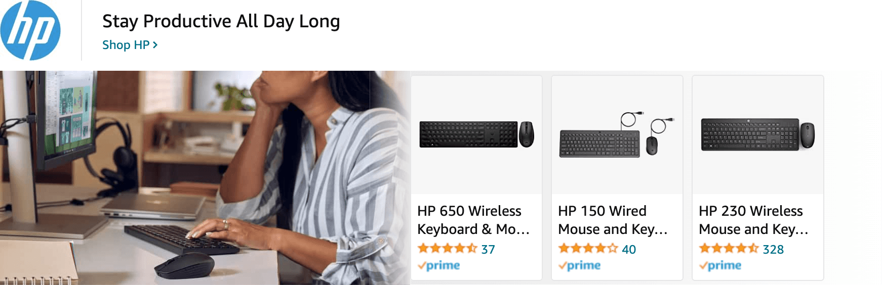 Amazon.com   wireless keyboard and mouse: Ad - Sponsored Brand