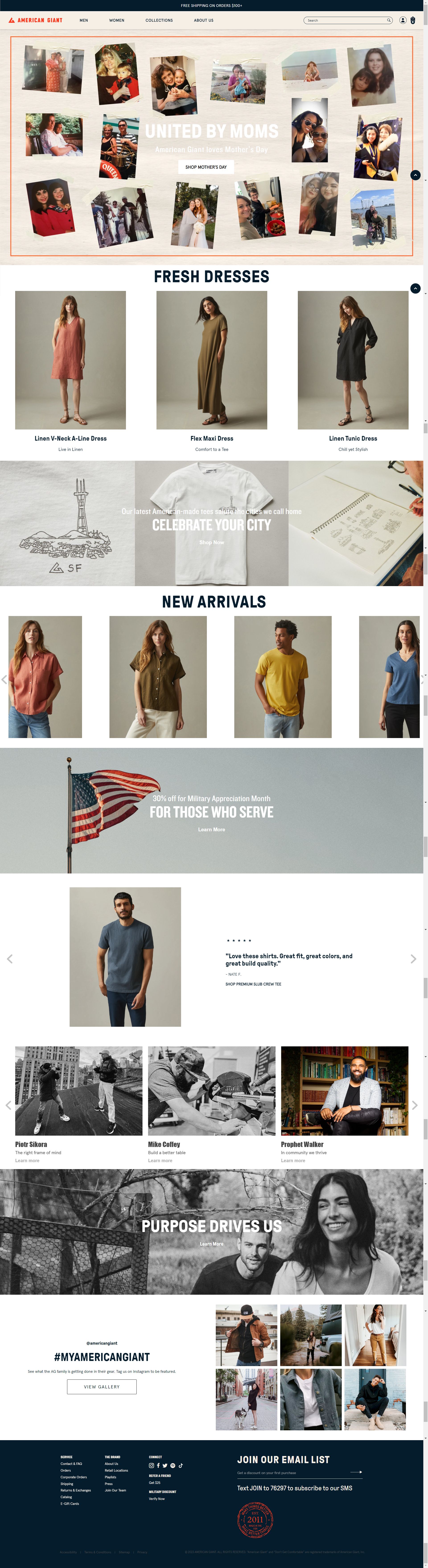 American Giant: Amazon listing image
