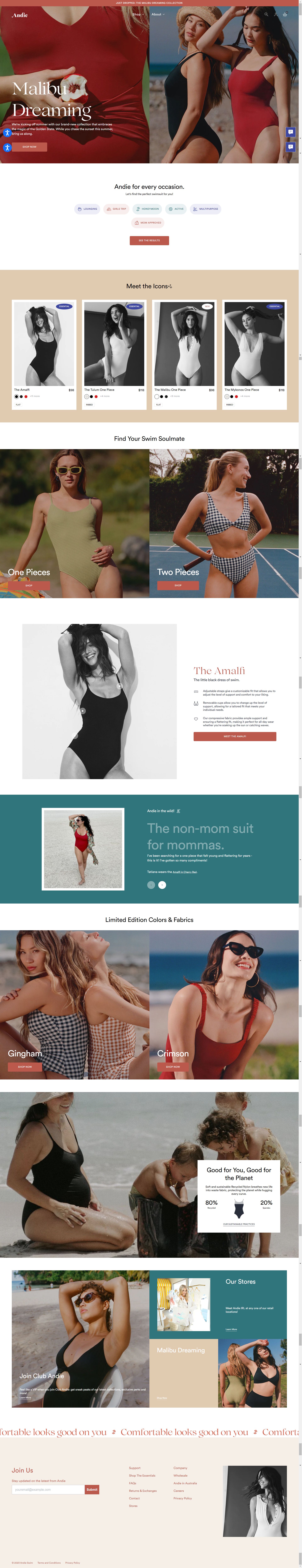 Andie Swim: Amazon listing image