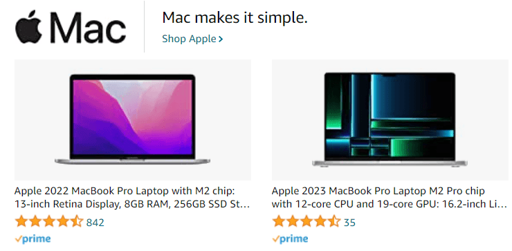 Apple1: Ad - Sponsored Brand
