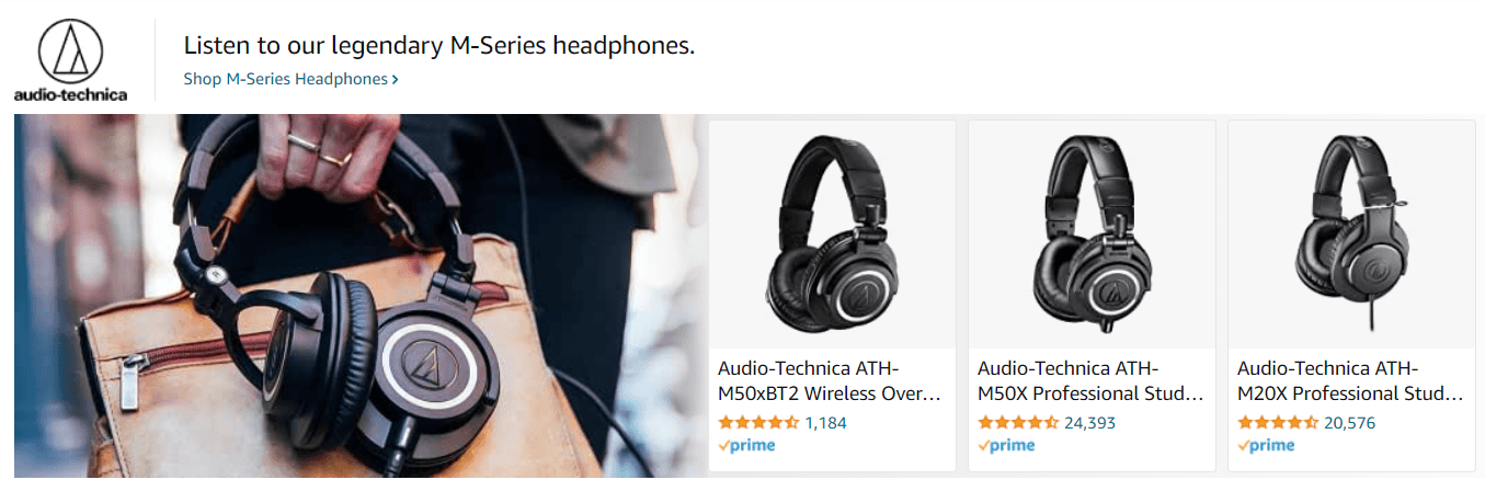 AudioTechnica: Ad - Sponsored Brand