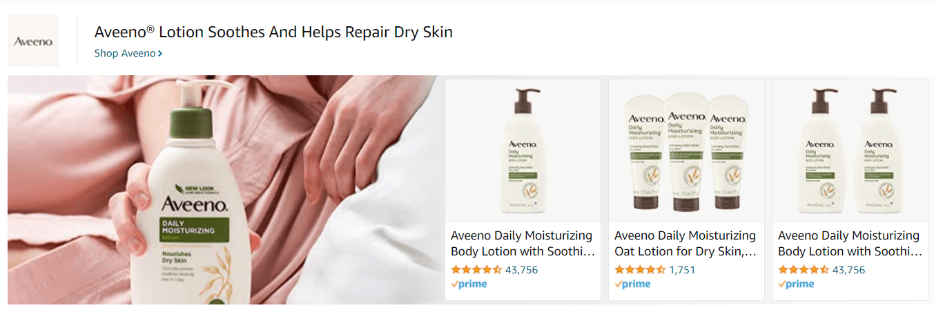 Aveeno: Ad - Sponsored Brand