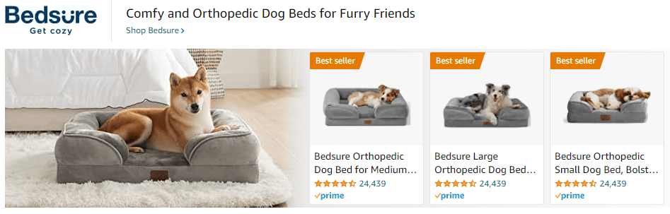 BedSure: Ad - Sponsored Brand
