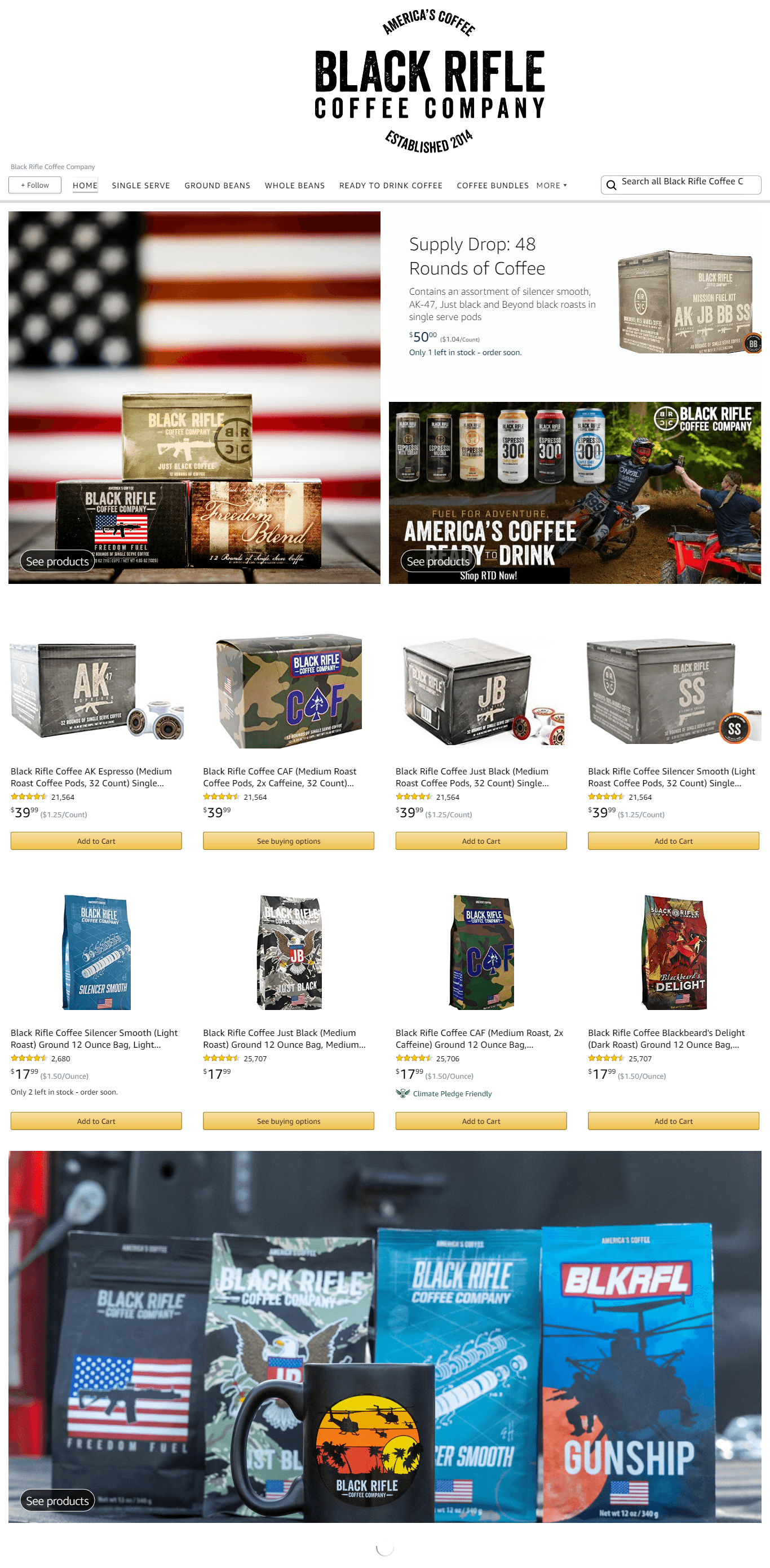Black Rifle Coffee Company: Storefront