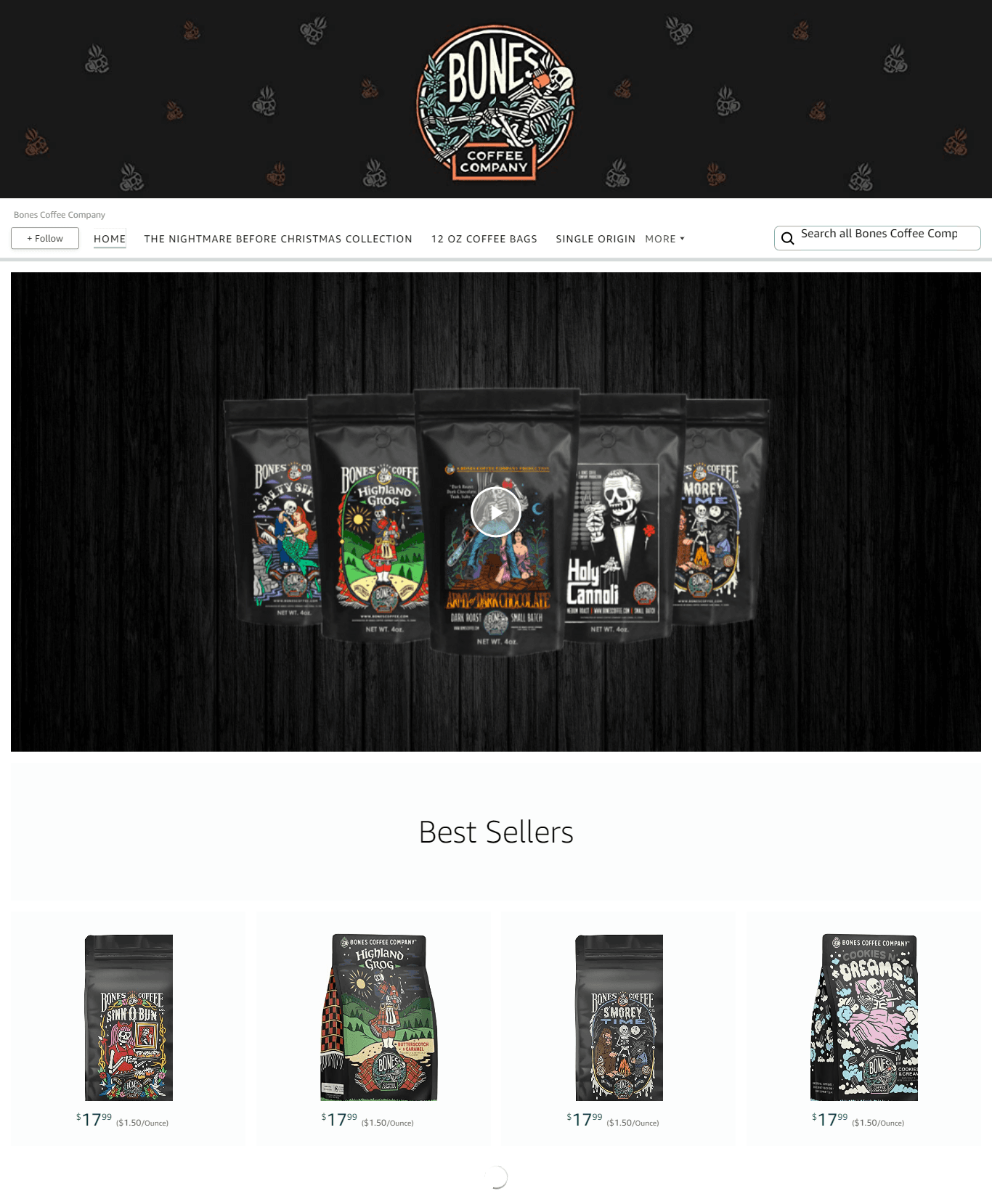 Bones Coffee Company: Storefront