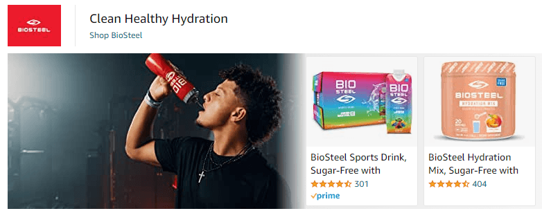 Clean Healthy Hydration: Ad - Sponsored Brand