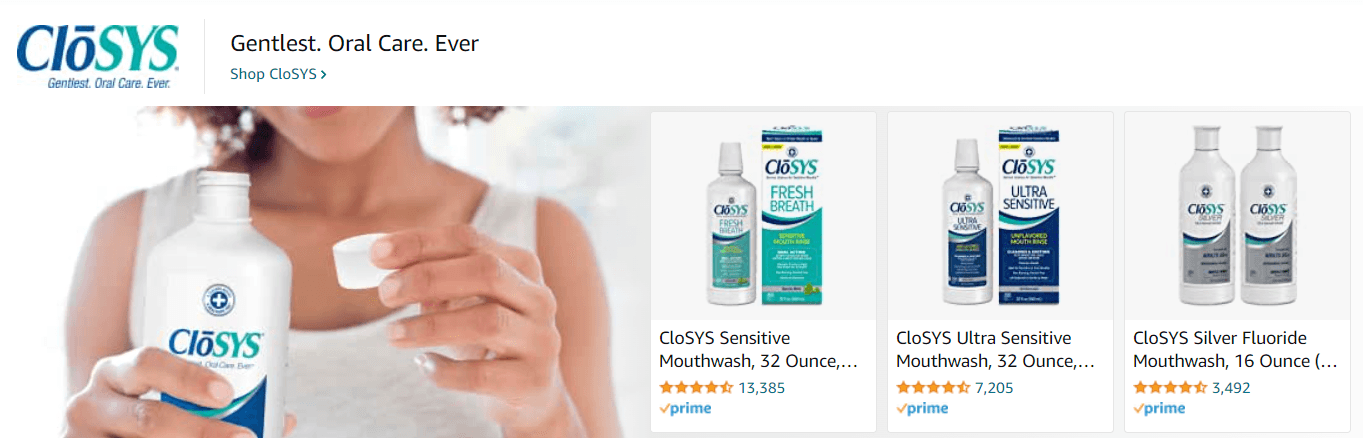 CloSYS: Ad - Sponsored Brand
