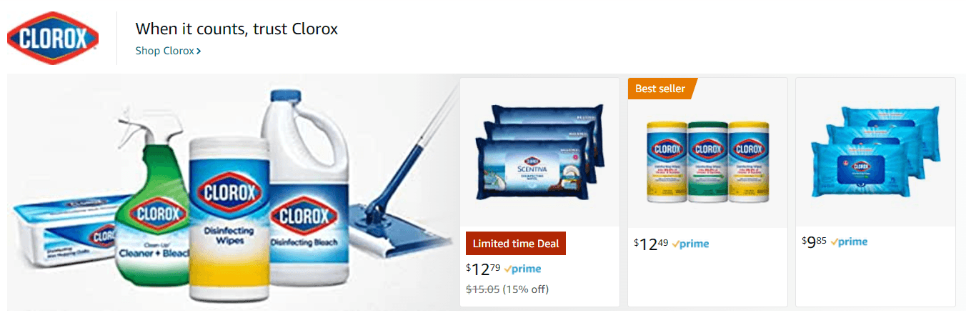 Clorox: Ad - Sponsored Brand