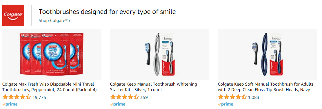 Colgate4: Ad - Sponsored Brand