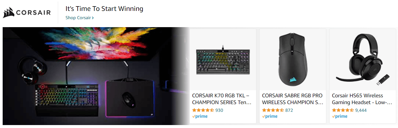 Corsair: Ad - Sponsored Brand