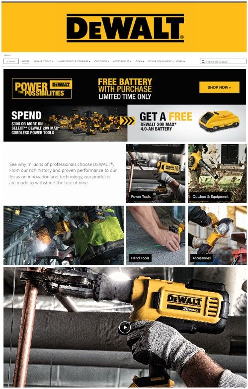 Dewalt SF  SF: Storefront