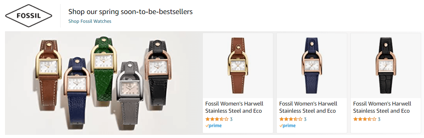 Fossil: Ad - Sponsored Brand