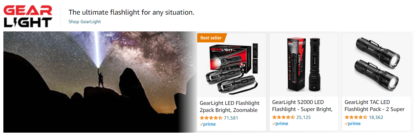GearLight: Ad - Sponsored Brand