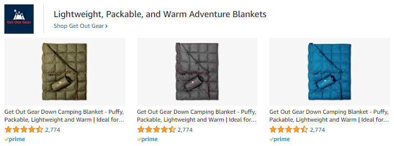 GetOutGear: Ad - Sponsored Brand