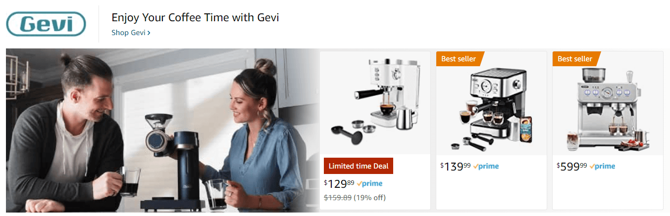 Gevi: Ad - Sponsored Brand