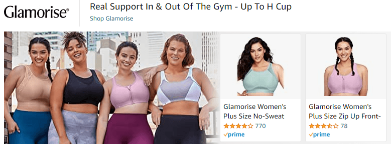 Glamorise: Ad - Sponsored Brand