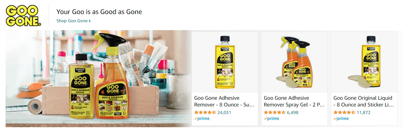 GooGone: Ad - Sponsored Brand