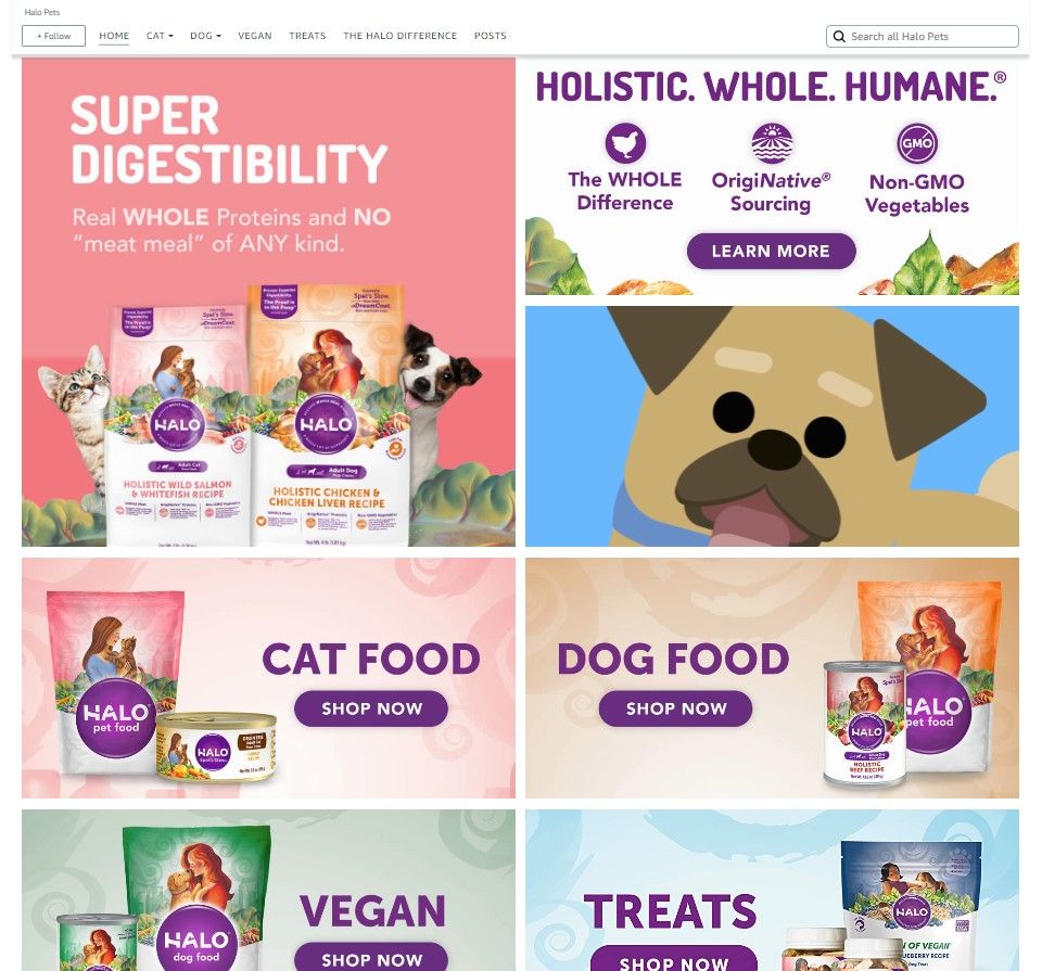 HALO PETS STORE PET 1: Storefront