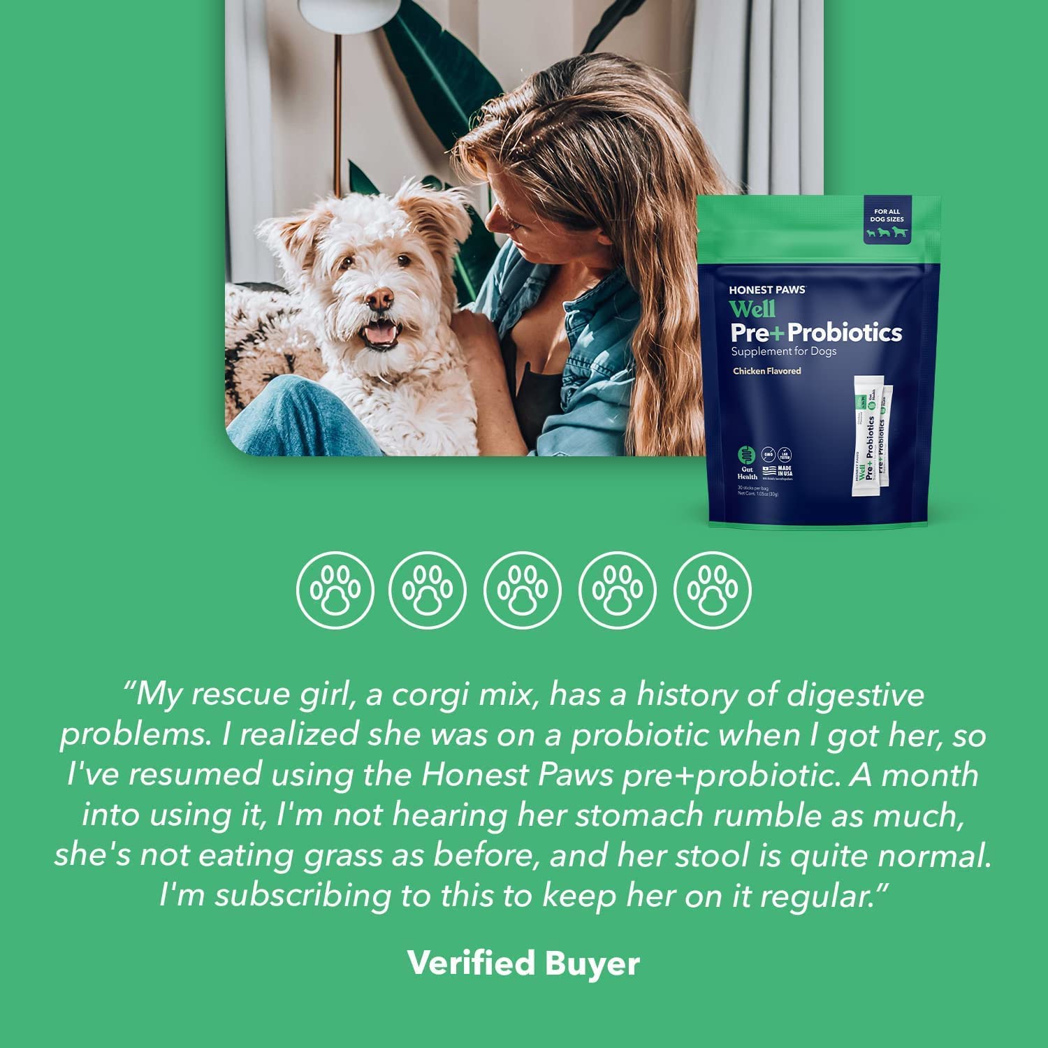 HONEST PAWS PR PET 2: Testimonial Secondary Images