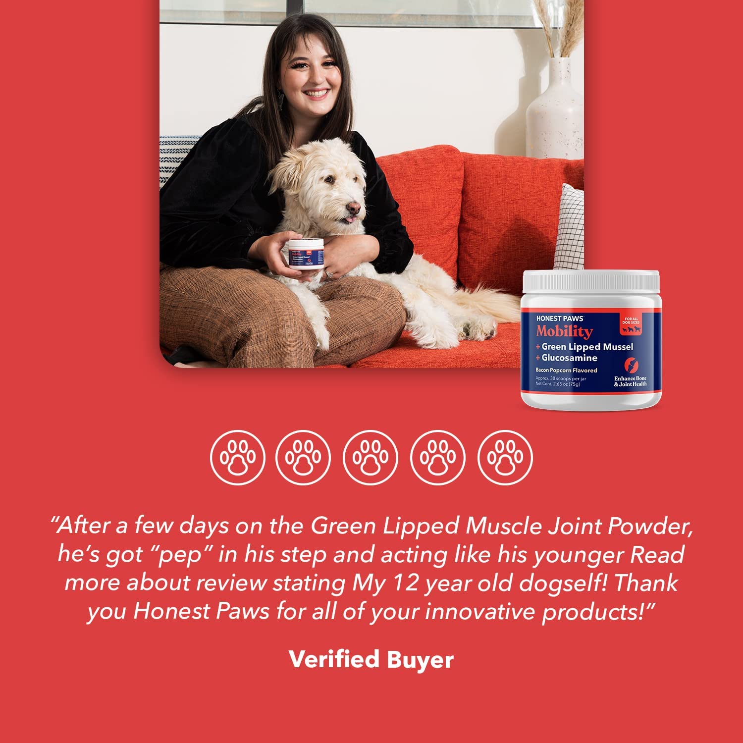 HONEST PAWS PR PET 3: Testimonial Secondary Images