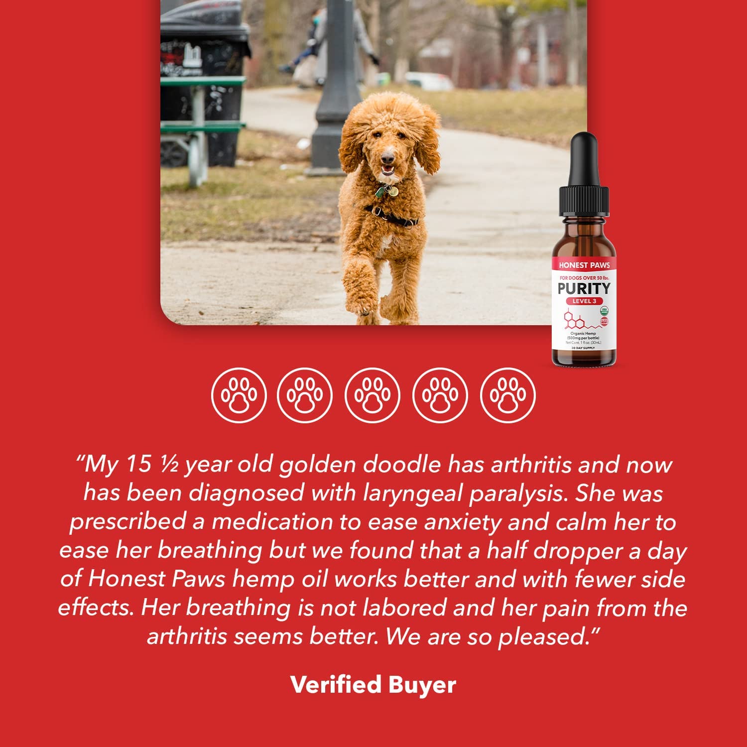 HONEST PAWS PR PET 5: Testimonial Secondary Images