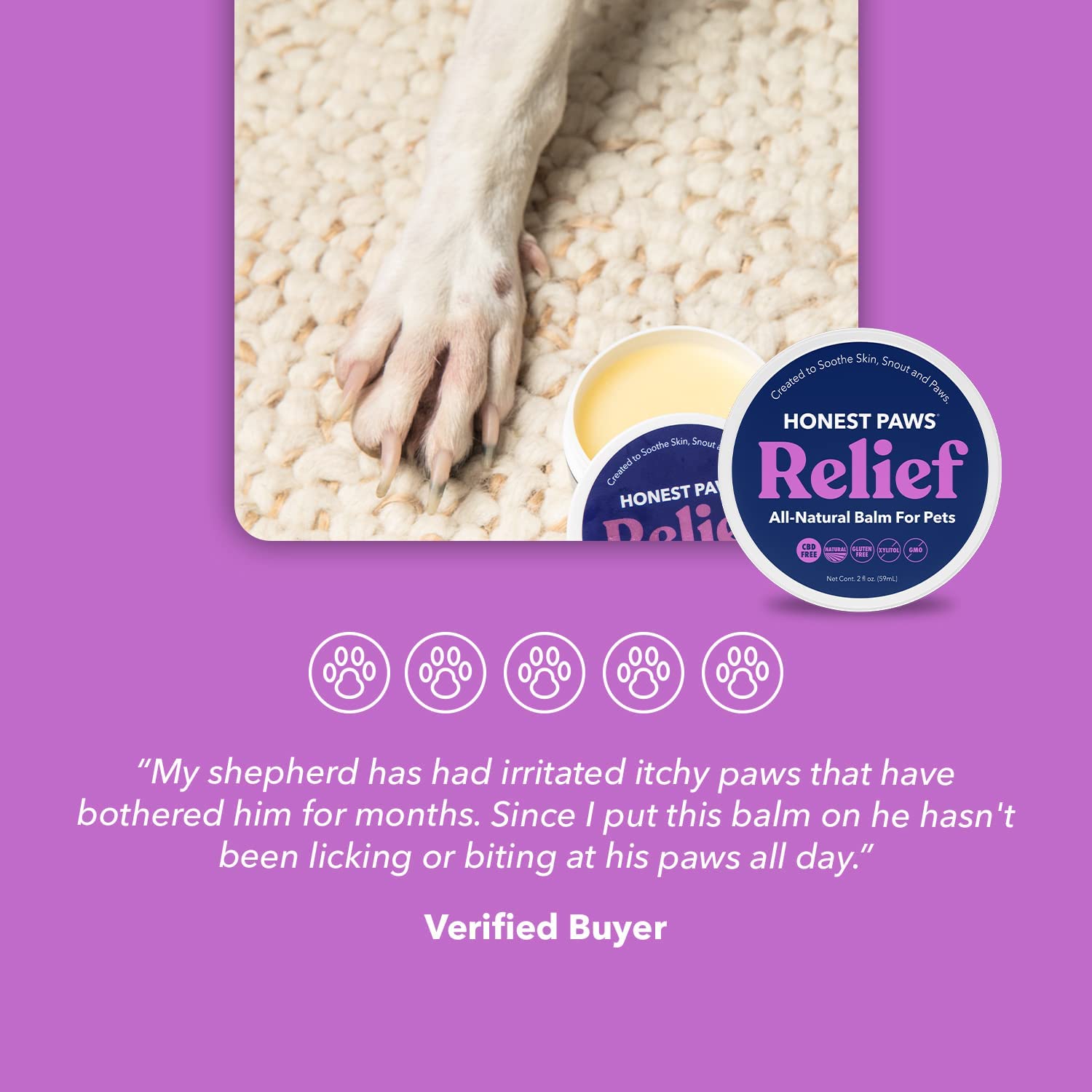 HONEST PAWS PR PET 6: Testimonial Secondary Images