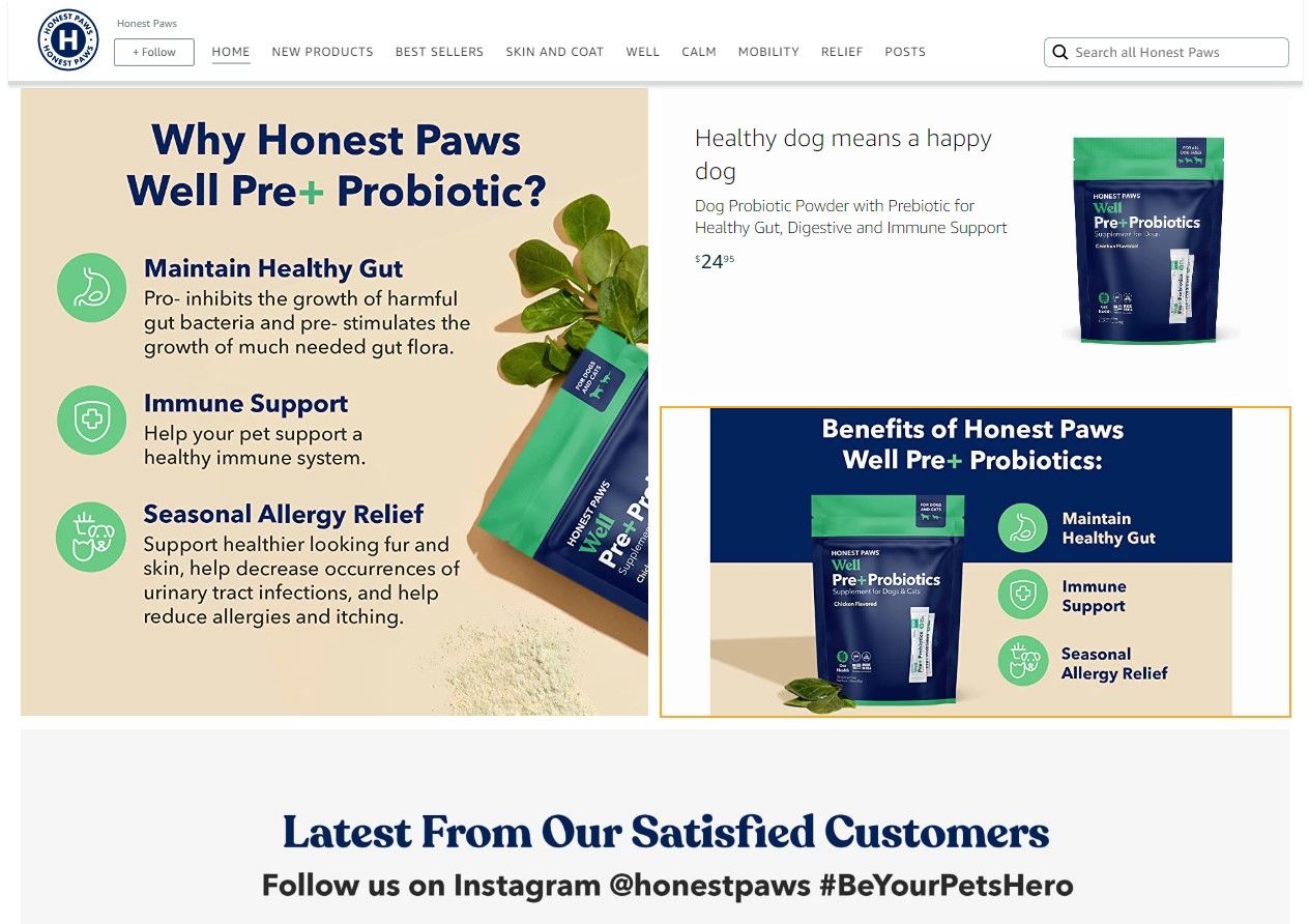 HONEST PAWS STORE PET 1: Storefront