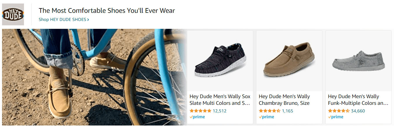 HeyDude: Ad - Sponsored Brand