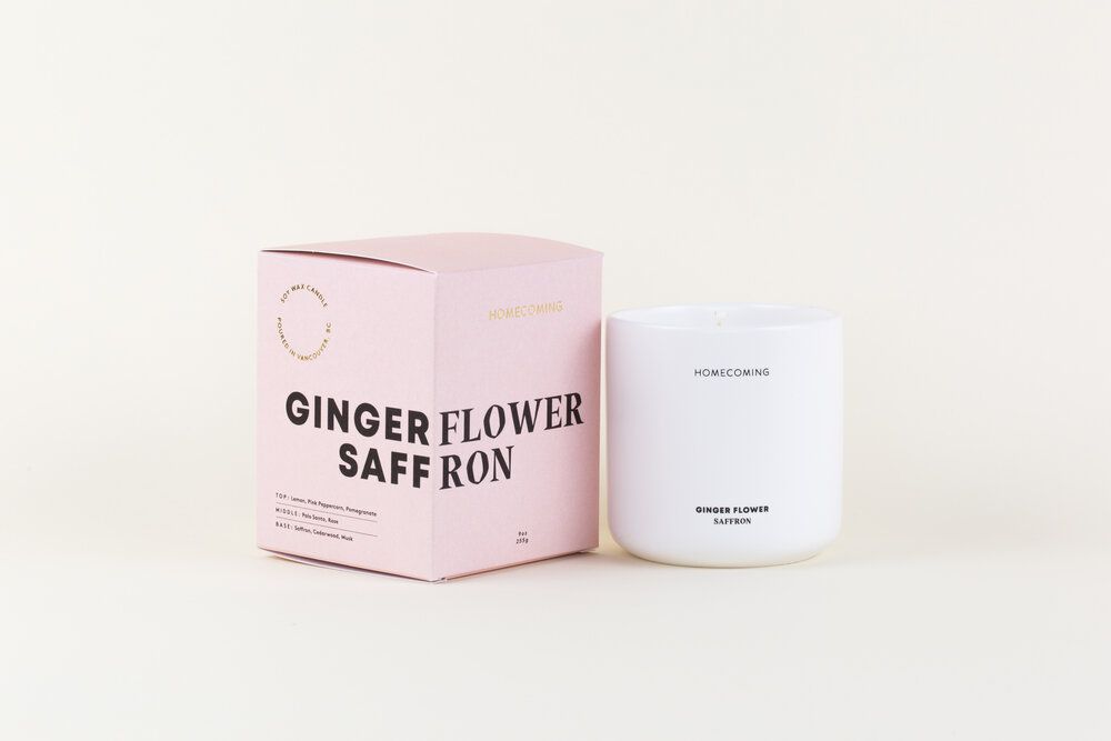 Packaging for Homecoming Candles 24