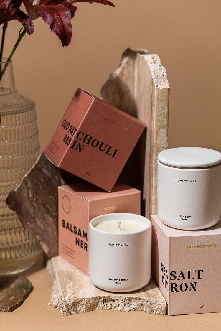 Homecoming Candles 47: Packaging