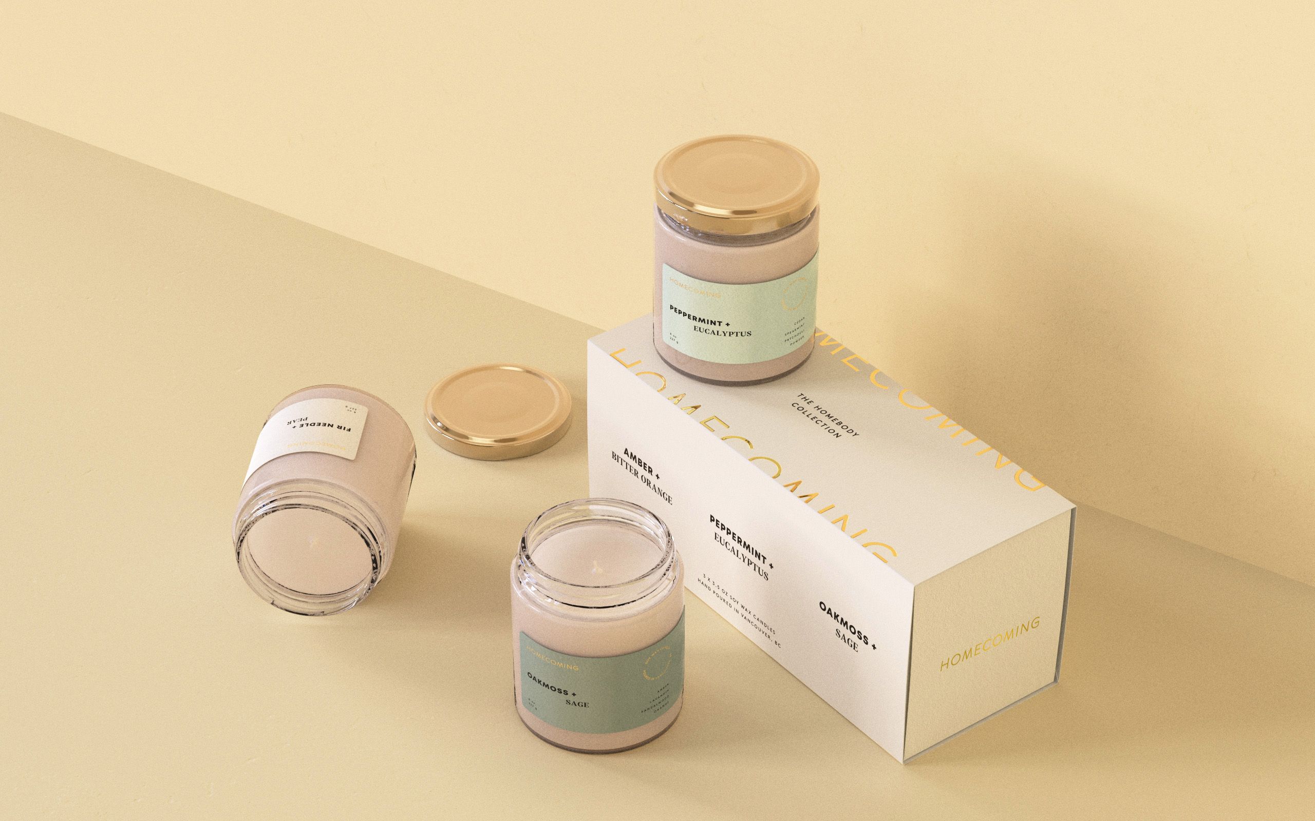 Packaging for Homecoming Candles 8