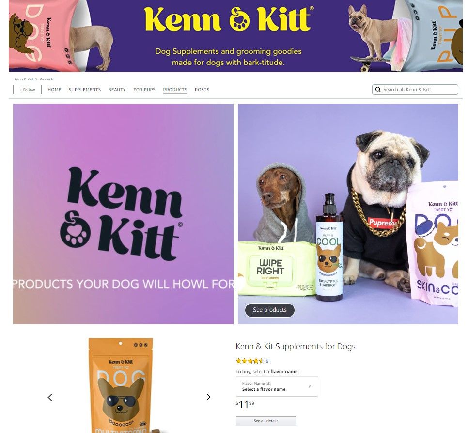KENN AND KITT STORE PET 7: Storefront