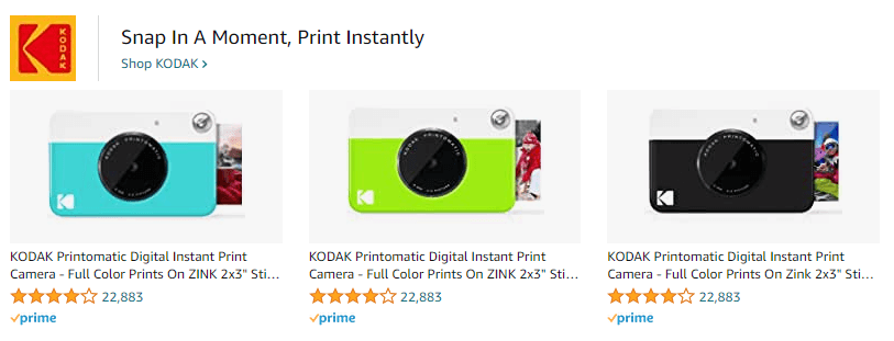 KODAK: Ad - Sponsored Brand