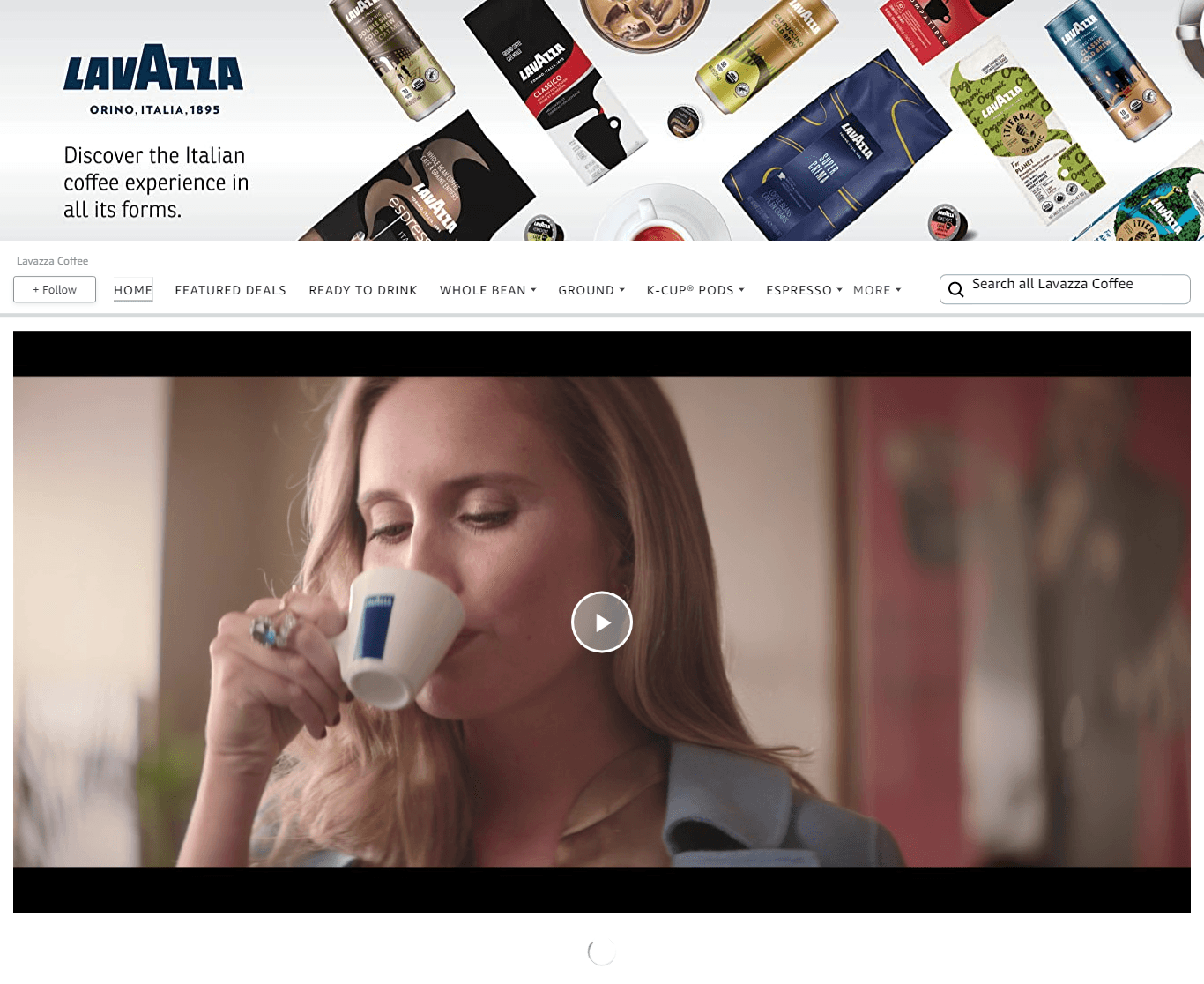 Lavazza Coffee: Storefront