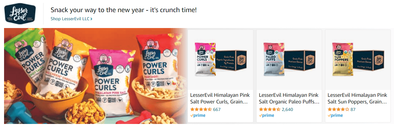 LesserEvil: Ad - Sponsored Brand